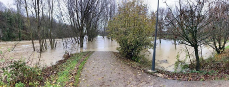 Sigue la vigilancia en los ríos de Navarra a la espera de nuevas crecidas