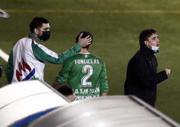 Imágenes del partido de primera ronda de la Copa del Rey disputado entre la A.D. San Juan y el Granada.