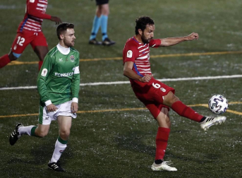 Imágenes del partido de primera ronda de la Copa del Rey disputado entre la A.D. San Juan y el Granada.