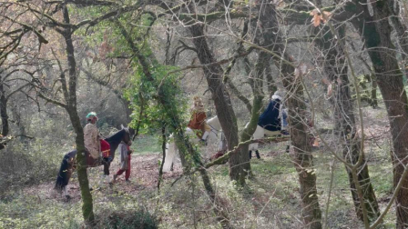 Melchor, Gaspar y Baltasar han sido vistos en unas montañas cercanas a la frontera con Navarra.