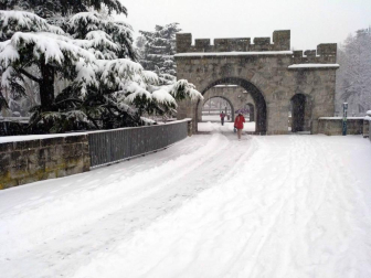 Nieve en Pamplona