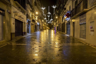 2020 se despide en Pamplona con las calles vacías