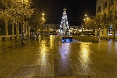 2020 se despide en Pamplona con las calles vacías