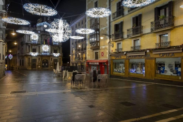 2020 se despide en Pamplona con las calles vacías