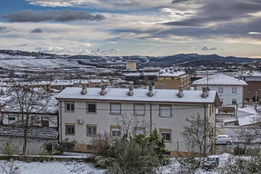 Nieve en el inicio de 2021 en Navarra. La nieve es la protagonista este 2 de enero en la Comunidad foral, que se encuentra en alerta amarilla