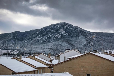 Nieve en el inicio de 2021 en Navarra. La nieve es la protagonista este 2 de enero en la Comunidad foral, que se encuentra en alerta amarilla