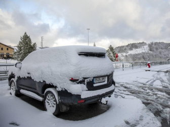 La nieve es la protagonista este 2 de enero en la Comunidad foral, que se encuentra en alerta amarilla