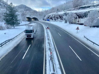 La nieve es la protagonista este 2 de enero en la Comunidad foral, que se encuentra en alerta amarilla