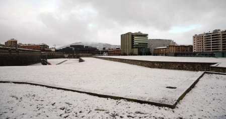 La nieve es la protagonista este 2 de enero en la Comunidad foral, que se encuentra en alerta amarilla