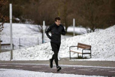 La nieve es la protagonista este 2 de enero en la Comunidad foral, que se encuentra en alerta amarilla