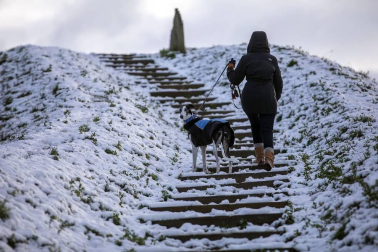 La nieve es la protagonista este 2 de enero en la Comunidad foral, que se encuentra en alerta amarilla