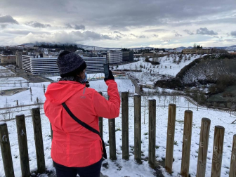 La nieve es la protagonista este 2 de enero en la Comunidad foral, que se encuentra en alerta amarilla