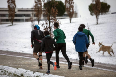 La nieve es la protagonista este 2 de enero en la Comunidad foral, que se encuentra en alerta amarilla