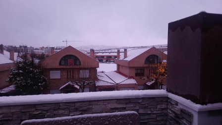 La nieve es la protagonista este 2 de enero en la Comunidad foral, que se encuentra en alerta amarilla