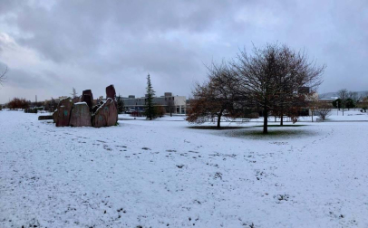 La nieve es la protagonista este 2 de enero en la Comunidad foral, que se encuentra en alerta amarilla