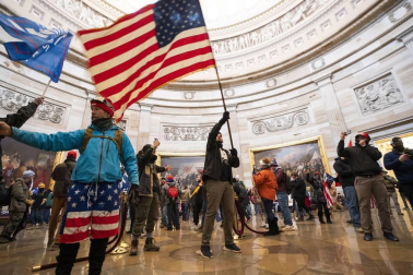 Imágenes del asalto al Capitolio de Estados Unidos.