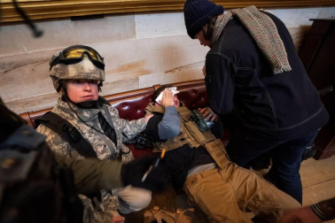 Imágenes del asalto al Capitolio de Estados Unidos.