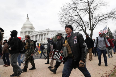 Imágenes del asalto al Capitolio de Estados Unidos.