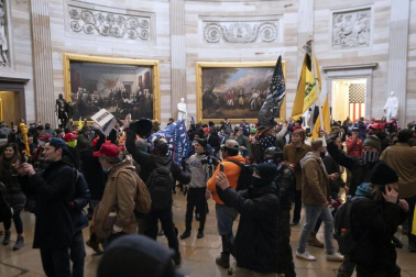 Imágenes del asalto al Capitolio de Estados Unidos.