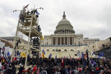 Imágenes del asalto al Capitolio de Estados Unidos.