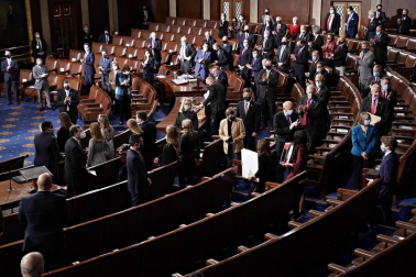 Imágenes del asalto al Capitolio de Estados Unidos.