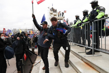 Imágenes del asalto al Capitolio de Estados Unidos.