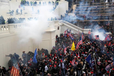 Imágenes del asalto al Capitolio de Estados Unidos.