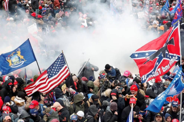 Imágenes del asalto al Capitolio de Estados Unidos.