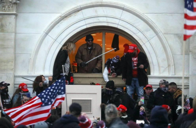 Imágenes del asalto al Capitolio de Estados Unidos.
