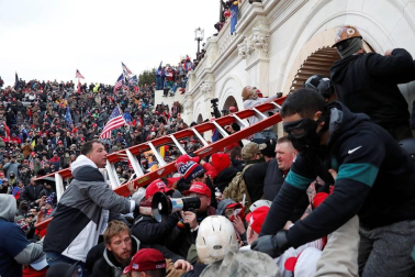 Imágenes del asalto al Capitolio de Estados Unidos.