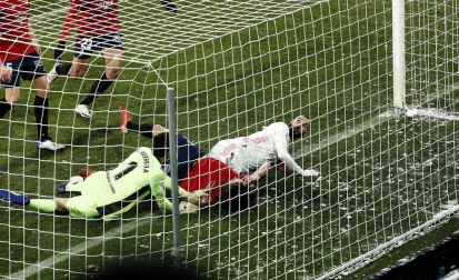 Imágenes de las horas previas y del partido Osasuna-Real Madrid, correspondiente a la jornada 18 y marcado por el paso de la borrasca Filomena.