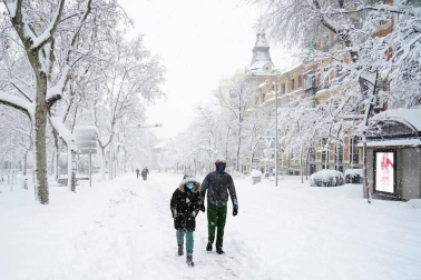 La Comunidad de Madrid ha despertado este sábado cubierta con una espesa manta de nieve que impide la movilidad en buena parte de la región, incluida la capital.