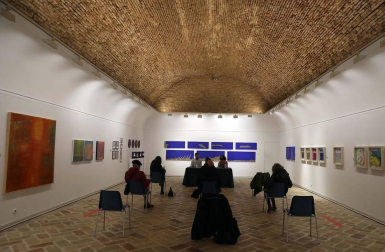 La artista pamplonesa estará hasta el 14 de marzo con su nueva exposición en la Ciudadela