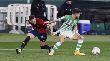 Galería de fotos del partido entre Betis y Osasuna, que ha finalizado con victoria verdiblanca (1-0).