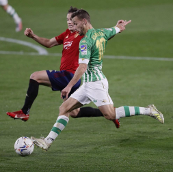 Galería de fotos del partido entre Betis y Osasuna, que ha finalizado con victoria verdiblanca (1-0).