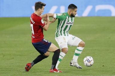 Galería de fotos del partido entre Betis y Osasuna, que ha finalizado con victoria verdiblanca (1-0).
