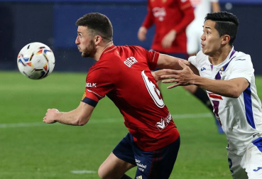 Imágenes del partido entre Osasuna y Eibar disputado en El Sadar.