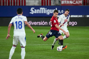 Imágenes del partido entre Osasuna y Eibar disputado en El Sadar.