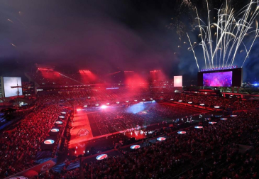 El artista cerró el espectáculo con 'Blinding Lights', la canción que lo convirtió en el rey de Tik Tok durante los primeros meses de la pandemia