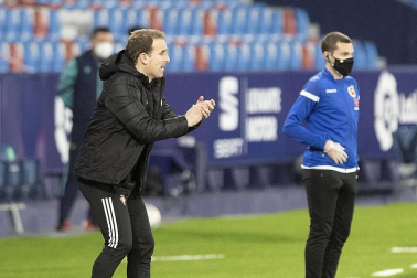 Imágenes de la Jornada 23 del choque disputado en el Ciudad de Valencia que terminó con triunfo rojillo tras un gol de Ante Budimir.