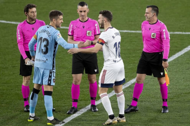Imágenes de la Jornada 23 del choque disputado en el Ciudad de Valencia que terminó con triunfo rojillo tras un gol de Ante Budimir.