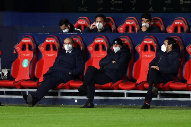 Imágenes de la Jornada 24 del choque disputado en el El Sadar que terminó con triunfo del equipo hispalense