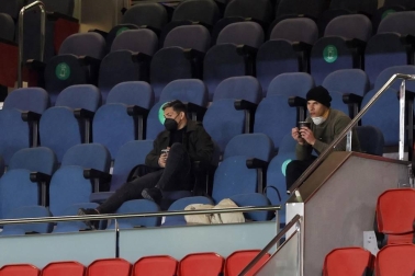 Imágenes de la Jornada 24 del choque disputado en el El Sadar que terminó con triunfo del equipo hispalense