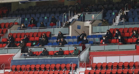 Imágenes de la Jornada 24 del choque disputado en el El Sadar que terminó con triunfo del equipo hispalense
