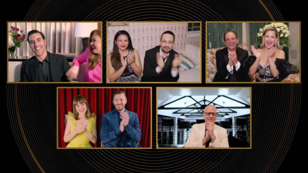 La 78ª edición de los premios Globos de Oro se entregó de forma virtual, con los nominados en sus casas.