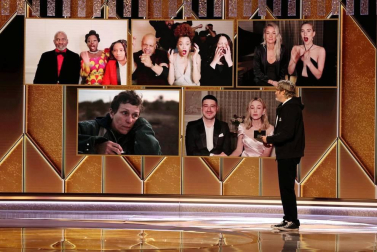 La 78ª edición de los premios Globos de Oro se entregó de forma virtual, con los nominados en sus casas.