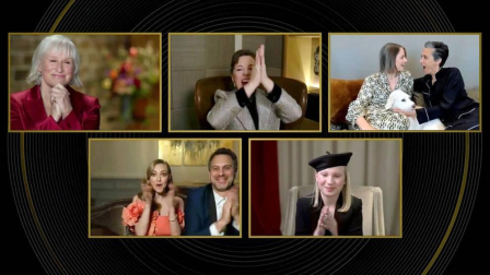 La 78ª edición de los premios Globos de Oro se entregó de forma virtual, con los nominados en sus casas.