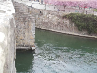 ASí ha quedado la restauración del Puente de Santa Engracia de Pamplona.
