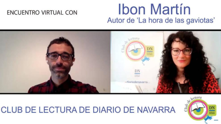 Ibon Martín Álvarez presenta 'La hora de las gaviotas' en el Club de Lectura de Diario de Navarra