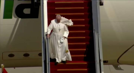 El papa Francisco llega a Irak